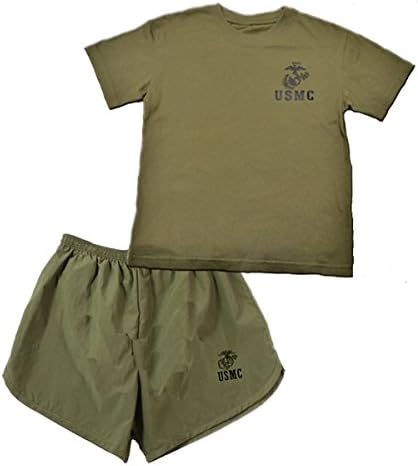 U.S.M.C. 2 pc Kids Marine PT Short Set X-Small (2-4)