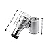 MaxFox Mini 60x Microscope Magnifying with LED Light ，Pocket Jewelry Detecting Glass Loupe Magnifier (Silver)