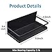 Magnetic Spice Rack Organizer Refrigerator Spice Rack Single Tier Fridge Spice Storage Shelf Kitchen Space Saver (Black, 2 PACK)