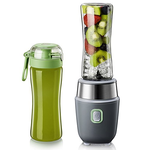 Click Here to See More Images DULPLAY Smoothie maker,Electric fruit smoothie,Personal blender,(22,000 RPM), For shakes smoothies Abs Portable Bpa free 2 sport tritan bottle-gray