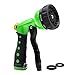 CINOTON Garden Heavy Duty Hose Nozzle, Water Hose Nozzle for Garden, Hose Sprayer Nozzle Heavy Duty 8 Adjustable Watering Patterns Suitable for Water Lawn and Garden, Wash Dogs & Pets