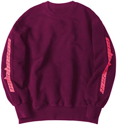 US01 Unisex Calabasas Season 4 Kanye West Yeezy Saint Pablo Tour Crewneck Sweatshirt Kanye West Sweatshirt (MEDIUM, MAROON)