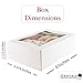 White Bakery Pastry Box With Window - Rigid Thick Kraft Paperboard - Easy Auto Pop-Up Assembly | Perfect for Cookies and Pastries | Set of 12