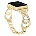 VOMA For Apple Watch Band, Stainless Steel iWatch Band Replacement Strap for Apple Watch Series 3 Series 2 Series 1 Nike+ Sport Edition - Style Bangle Gold 38mm