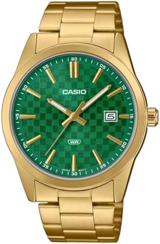 Amazon.com: Casio Men's Watch - MTP-VD02B-1EUDF Black Dial, Gold