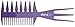 Diane Fish Comb, Assorted Colors