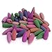 Backflow Incense Cones, 168 Pcs Incense Cones Backflow Natural Smoke Various Scents Sandalwood Rose Lemon Sakura Ocean Lavender Cone Incense Backflow for Backflow Incense Burner (Mix Flowers)