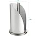 Vremi Vertical Paper Towel Holder for Kitchen Countertop - 12 Inch Decorative Paper Towel Dispenser with Stainless Steel Non Slip Base and Perfect Tear for Standard or Large Paper Towel Rolls - White