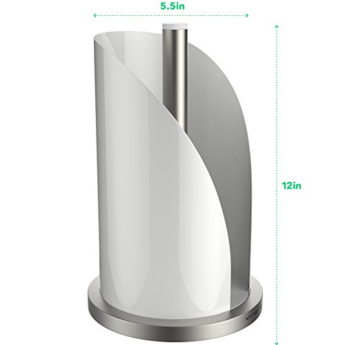 Vremi Vertical Paper Towel Holder for Kitchen Countertop 12 Inch