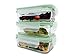 Kinetic 6 Piece Glassworks Series Oven Safe Rectangular Food Storage Set, 14 oz, Clear
