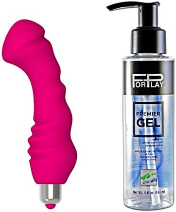 Ultra Soft Silicone Petite Massager Tinda by Levett & 5 Oz Premium Water-Based Lubricant ForPlay Premier