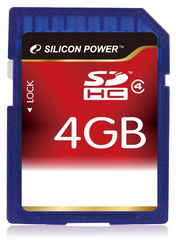 Silicon Power 4GB Class 4 SDHC Memory Card