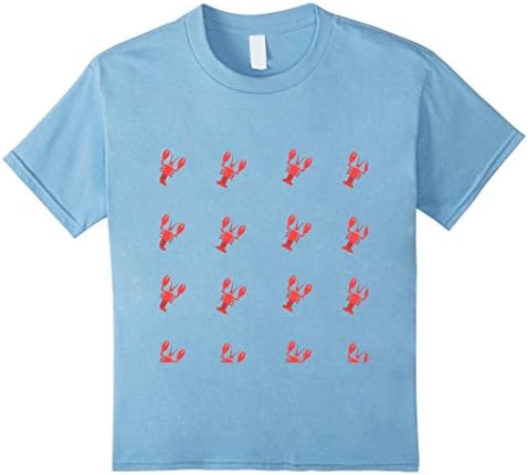 unisex-child Lobster Love Sea Animal T-Shirt - Fisherman Seafood Marine 8 Baby Blue