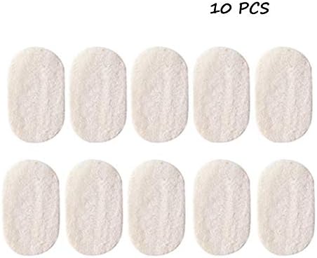 10 Pieces Natural Loofah Kitchen Cleaning Sponge Dishwashing Brush Household Oil-Free Scrubber(Oval)
