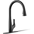 KOHLER R43210-BL Bevin™ Pull-Down Kitchen Sink Faucet with Two-Function sprayhead, 1.5 GPM ...