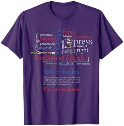 Amazon.com: Free speech T-shirt Freedom of speech first amendment