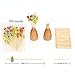 Minisland Mix-colored Watermelon Pineapple Leaf Cocktail Picks, 4.7 Inch Long Bamboo Fancy Toothpicks for Appetizers, Decorative Hawaiian Party Food Drinks Fruit Skewer Sticks 100 Counts - MSL115