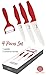 Ceramic Knives 4 pieces set in RED. Professional cuisine. Lead and Chemical free on your food. Ultralight, Ultrasharp and Long Resistance, Durable. Ergonomic design.Cut like a Chef. FDA
