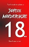 Joyeux anniversaire - Livre d'or - 18 ans - taille S - Rouge (French Edition) by 