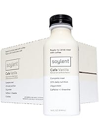 Soylent Meal Replacement Drink, Cafe Vanilla, 14 oz Bottles, 12 Pack