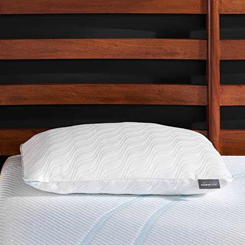TempurPedic 15374150 TEMPURCloud ProLo Pillow, Queen, White