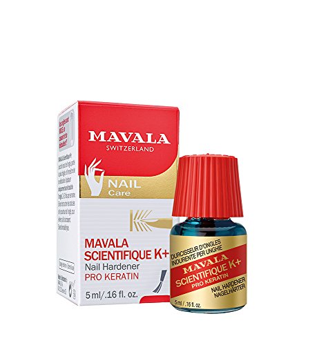MAVALA Scientifique K+ Keratin Hardener Strengthener | Protect Nails | Avoid Breaking and Splitting | Supports Natural Keratinization | Multi-color, 0.16 Fl Oz