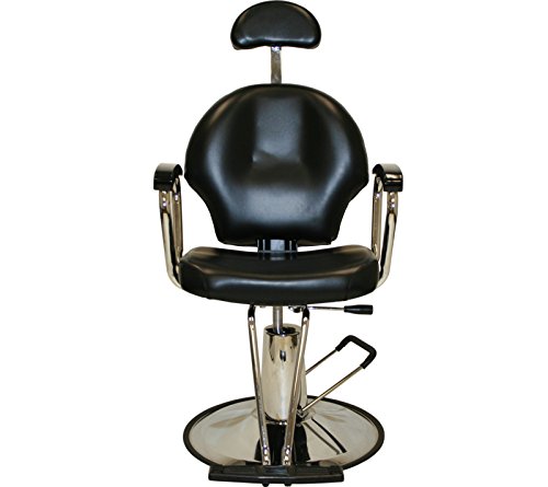 LCL Beauty Black Hydraulic Salon & Barber Styling Chair for All Purpose Use