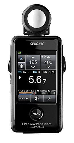 Sekonic LiteMaster Pro L-478D-U Light Meter With Exclusive 3-Year Warranty + Sekonic Deluxe Case for L-478-series meters