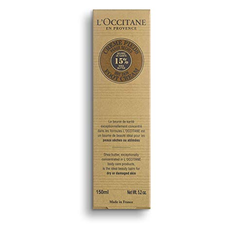 L’Occitane 15% Shea Butter Foot Cream Enriched with Lavender & Arnica, 5.2 oz
