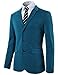 H2H Mens Casual Slim Fit Mandarin Collar Single Breasted Jacket