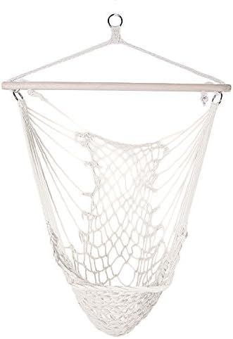 Awesomes Hanging Rope Chair Swing Seat Hammock Chair For Room Yard (Beige)