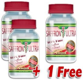 Saffron Ultra: #1 100% Pure Saffron Extract Supplement (3 bottles)