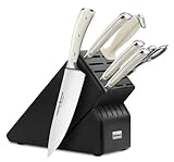 Wusthof Classic Ikon Creme 7-piece Black Knife Block Set