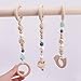 3pcs Baby Play Gym Toys Wood Ring Baby Wood Beads Chewable Rattle Silicone Teehing Baby Shower Gift Wooden Teether