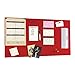 STEELMASTER Magnetic Board with Dry-Erase Pad, Pen and Magnets, 14 x 30 Inches, Red (270163007)