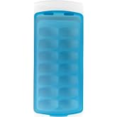 OXO Good Grips No-Spill Ice Cube Tray | Silicone Lid Prevents Spills, Rounded Cubes for Easy Release, Top Rack Dishwasher Safe, Kitchen, Dorm Essentials, Barware