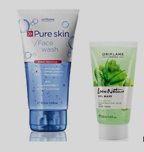 pure skin wash and scrub