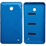 Blue Housing Battery Rear Back Door Cover Case + Film Screen Protector for Nokia Lumia 630 635 636 638