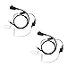 Lot 2 x Coodio Surveillance Earpiece VOX/PTT Headset Bodyguard FBI [Covert Acoustic Tube] Mic Microphone For 1 Pin Cobra MicroTalk 2 Way Radio Walkie Talkie
