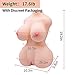 17LB Sex Doll Male Masturbator with Torso, 3 in 1 Realistic Big Boobs Tight Vaginal & Anal, 3D Love Doll Pussy Pussy with Built-in Spine, Pussy Ass Stroker Adult Sex Toy for Men Masturbation