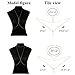Finrezio Thin Sexy Gold Cross Body Belly Chains Necklace Jewelry for Women 4Pcs a Set (A:4pcs Gold Tone)