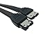 Whizzotech® 6 Feet 6ft Shielded External eSATA Cable 7-pin HDD Hard Drive M/M Data Cable 6FT