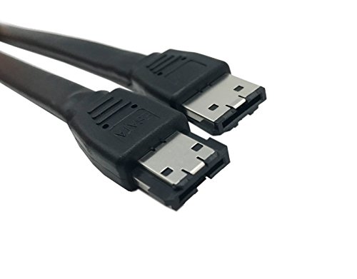 Whizzotech eSATA Cable 7-pin Shielded External eSATA to eSATA Type Hard Drive HDD M/M Data Cable 6 Feet