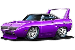 FATCAT WALL GRAPHICS 1970 Superbird Wall Decal 2ft Long Reusable Movable 70s Classic Cars America Vintage Vinyl Print Stickers