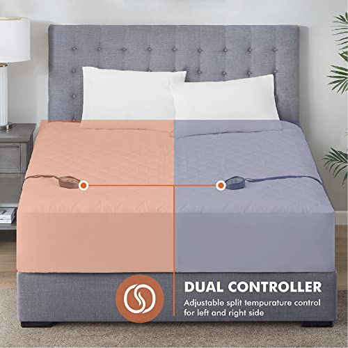 MP2 Dual Control Heated Mattress Pad King Size for Bed Machine