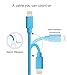 iPhone cord Lightning Cable Charger MarchPower 2 Pack 10ft Lightning to USB Cable, Lightning cable for iPhone X 8 8 Plus 7S SE 6s Plus 6 5s 5c 5 iPad Air mini iPod nano touch (Blue)
