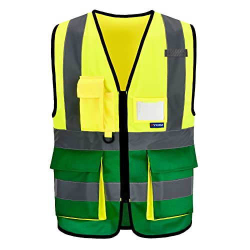 A-SAFETY Yellow Green Safety Vest XXXL