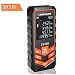 Lomvum Digital Laser Measurement - 393ft Laser Distance Meter Mute Function with Backlit LCD Screen, Single-distance Measurement, Continuous Measurement, Area, Pythagorean Modes