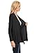 Womens Open Drape Cardigan Reg and Plus Size Cardigan Sweater Long Sleeves - USA,Black,XXX-Large