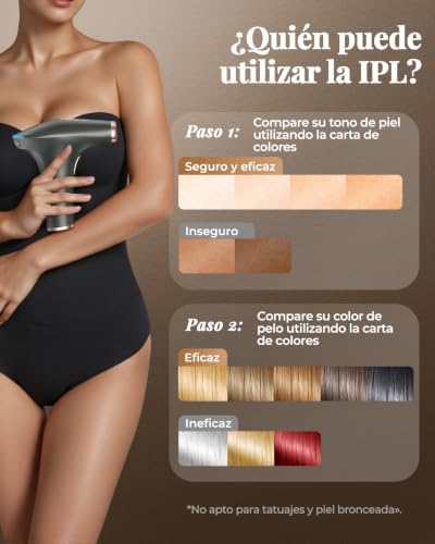 Haarlosy Painless IPL Laser Epilator, Pulsed Light Epilator GLY02 | 3 Advanced Functions, 9 Energy Levels for Women and Men, Face, Bikini and Body